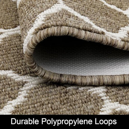 SHACOS Runner Rug 2x8 ft Washable Entryway Runner Rugs Non Slip Rubber Backing Hallway Rug Runner Stain Resistant Kitchen Carpet Runners, Brown - color: Brown, size: 2' x 8'