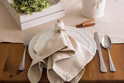 DII Chambray Kitchen, Tabletop Collection, Natural, 14x72 Table Runner (Pack of 12) - color: Natural, size: 14x72" Table Runner (Pack of 12)