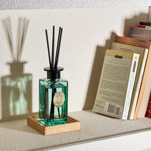 M&SENSE 6.3 oz Large Reed Diffuser Set | Sea Island Cotton Scent Oil Diffuser with Sticks | Hotel Collection Non-Toxic Essential Oil |for Bedroom Bathroom Living Room - color: Sea Island Cotton, size: 180ml