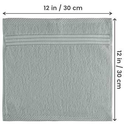 Utopia Towels 12 Pack Premium Wash Cloths, 12x12 in, 100% Cotton, Cool Grey | Highly Absorbent Soft Feel Lightweight Washcloths - Premium Ring Spun Cotton, Ideal for Bathroom, Spa, Gym & Face - color: Cool Grey