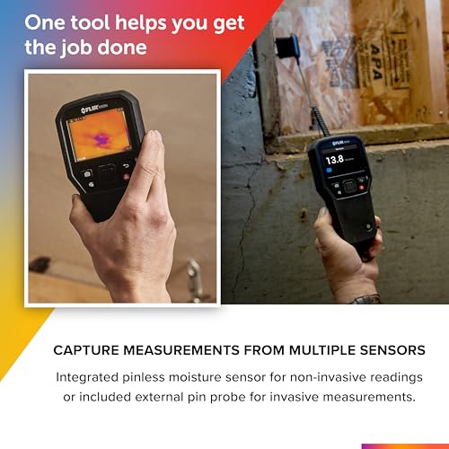 FLIR MR265 Moisture Meter and Thermal Imager with MSX | 160x120 thermal sensor, MSX, pinless sensor, laser pointer, single-file documentation, 9Hz - style: MR265