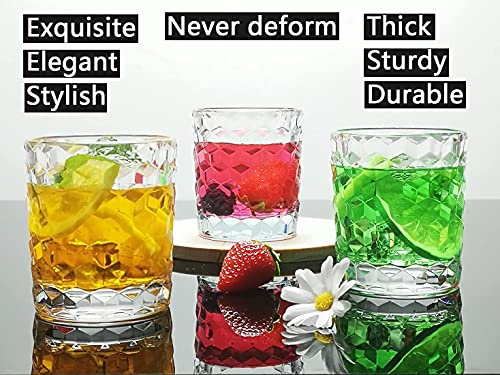 8 Oz Unbreakable Tritan Drinking Glasses Shatterproof Acrylic Glasses Drinkware BPA Free Hard Plastic Cups Reusable Kitchen Water Glasses Drinking Set of 6 (Clear) - color: Clear