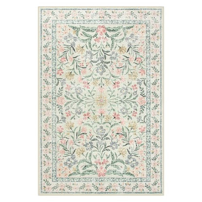 Lahome Boho Beige Rugs for Living Room 6x9, Washable Kids Rugs for Bedroom Girls, Farmhouse Soft Baby Carpet for Nursery, Non-Slip Carpet for Dining Room Playroom, Beige | Soft Baby Girls Carpet for Nursery, Non-Slip Carpet for Dining Room Playroom, Beige