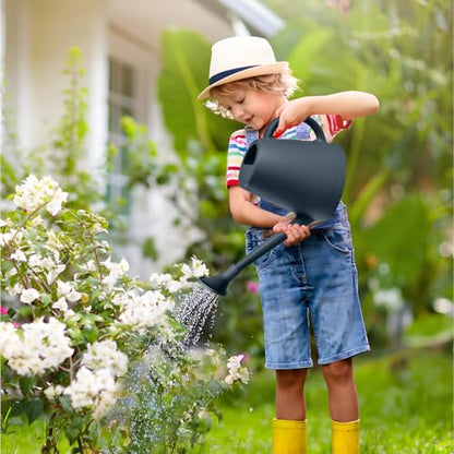 ZXJ Watering Can - for Indoor and Outdoor Home Garden Plants- Grey - 1/2 Gallon - color: Gray