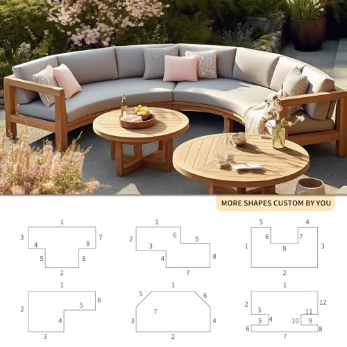 Custom Bench Cushions for Indoor Furniture, Bay Window Seat Cushion Indoor, 70D Thicken Foam Bench Pad, Non-Slip Indoor Seat Cushion, Outdoor Waterproof Garden Patio Furniture Swing Cushion