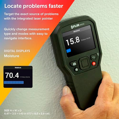 FLIR MR265 Moisture Meter and Thermal Imager with MSX | 160x120 thermal sensor, MSX, pinless sensor, laser pointer, single-file documentation, 9Hz - style: MR265