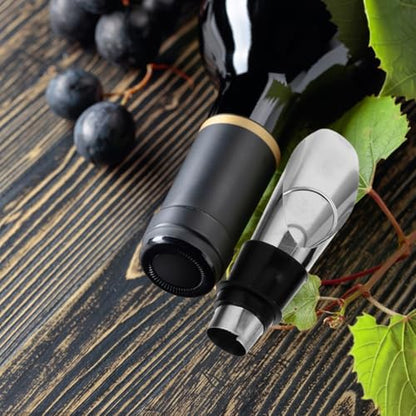 Cabilock Complete Wine Accessory Kit Bottle Opener Waiters Corkscrew Pourer Stopper Home Party Use