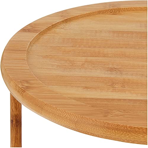 Lipper International 8302 Bamboo Wood 2-Tier 10" Kitchen Turntable - color: Bamboo Wood, size: 10" Diameter, 2-Tier