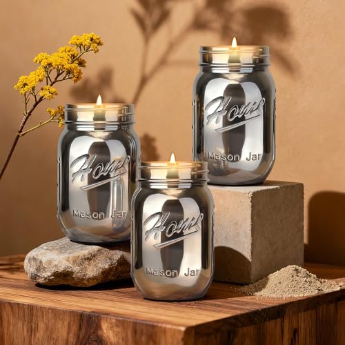 Scented Candle Smoke Gray Sands Scented, Classic 22oz Large Jar Single Wick Candle, Over 110 Hours of Burn Time, Perfect for Creating Relaxing Atmosphere (Sage and Sea Salt)