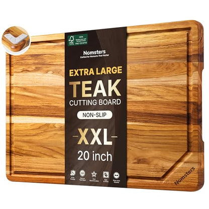 20inch Extra Large Teak Wood Cutting Board for Kitchen 20inch