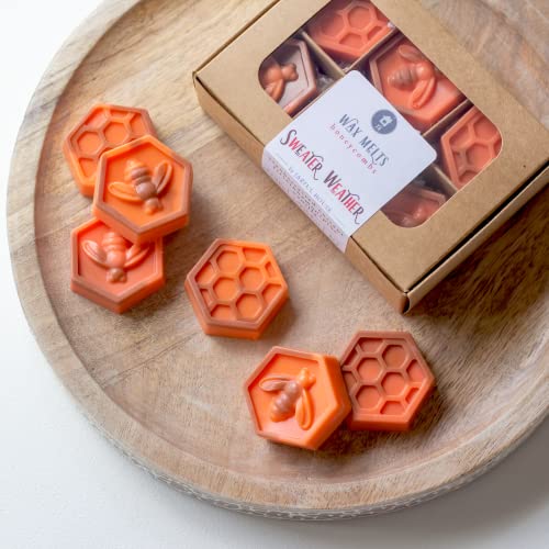 Strong Scented Wax Melts Sweater Season, Woodsy Scent Cranberry Cinnamon Fir Pine, Gift for Mom, Housewarming Gift