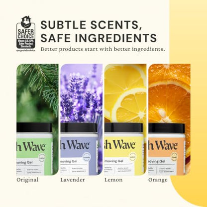 Fresh Wave Lemon Odor Eliminator Gel 15 oz - Air Freshener for Home | Lasts 30-60 days. Plant-based odor absorber. No perfumes or harsh chemicals. Bathroom & closet deoderizer. Refills available. - size: 15 Fl Oz (Pack of 1)