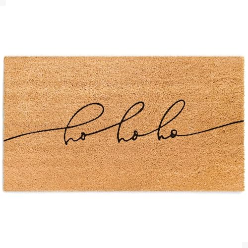 Christmas Door Mat - Welcome Mat for Front Door with Non-Slip Backing - Durable Doormat - Perfect for Outside Entrance Matt - Outdoor/Indoor - Festive Echo - 17" x 30" - color: Festive Echo