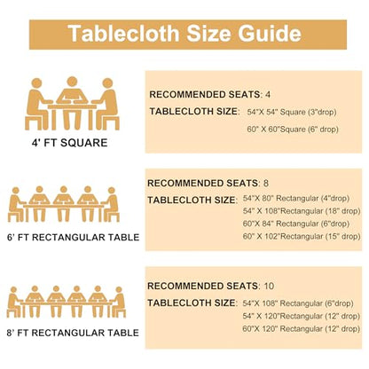 DWCN Clear Plastic Tablecloth Square - 100% Waterproof, Oilproof, Stain Resistant Table Cloth Protector Transparent PVC Vinyl Table Cover for Dining, Parties, 30 x 30 Inch - size: 30" x 30" (Square)