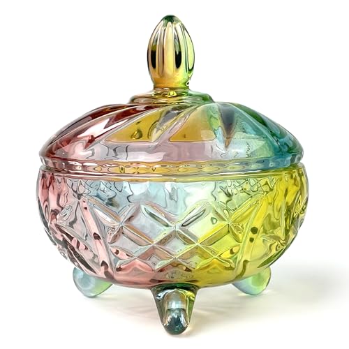 Halloween Candy Dish Snack Barrel Storage Jar Embossed Luxury Cookie Buffet Canister With Lids Jewelry Box Jar Biscuit Containers - color: Wang Tripod