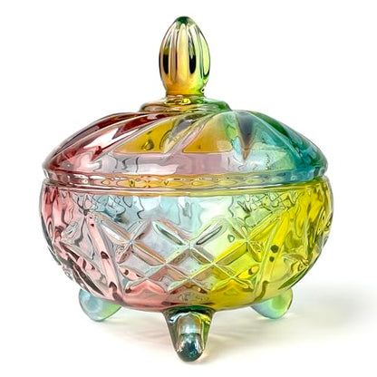 Halloween Candy Dish Snack Barrel Storage Jar Embossed Luxury Cookie Buffet Canister With Lids Jewelry Box Jar Biscuit Containers - color: Wang Tripod