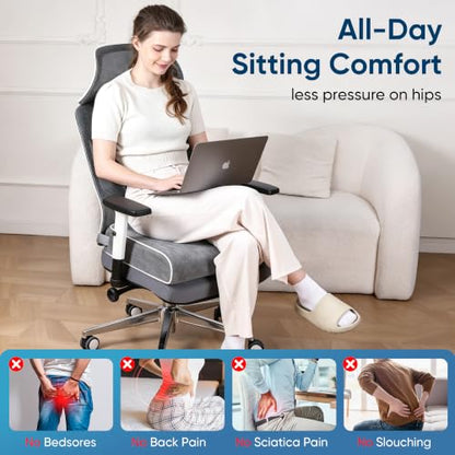 Seat Cushion for Office Chair, 19 x 17 x 4 Inch