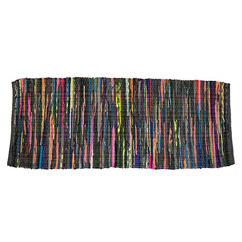 DII Chindi Home Collection Handwoven Multicolor Area Rag Rug, 2' 3" x 6', Multi Colors - color: Various Colors, size: 2'3" x 6' (Rectangular)