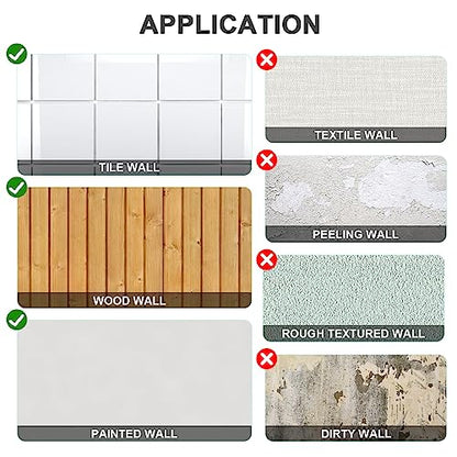 6 Picture Frames Collage Wall Decor With 30 Clips, Wood Photo Frame, No Drilling Required, Adhesive Stickers, Easy to Install, Black. - color: Black