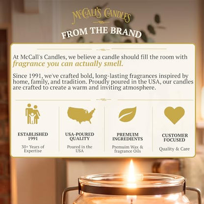 McCall’s Candles | Creme Brulee | Reed Diffuser Gift Set | USA-Poured Fragrance Oil | Vintage Reed Garden with Amber Glass Bottle | Rich Custard Topped with caramelized Sugar.