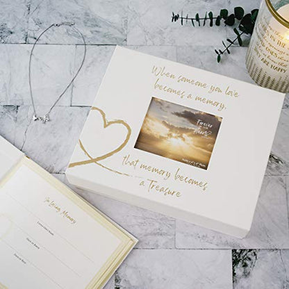 Pavilion- When Someone You Love Becomes a Memory-White & Gold Memory Box