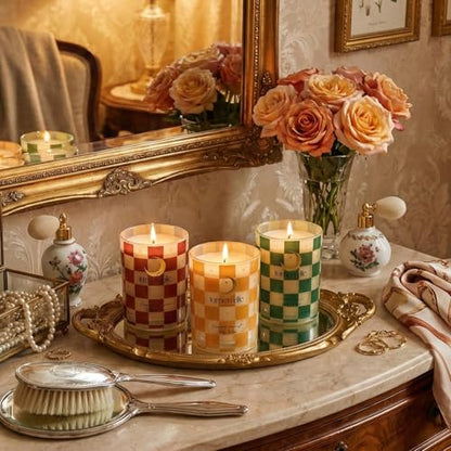 Winter Candle Gift Set for Women (2-Pack) - Gourmand, Fruity & Sweet Scented Soy Wax Candles, Clean Burning, Eco-Friendly, Cozy Home Decor Gift (8.8 oz Each) (Joyride Set No. 02)