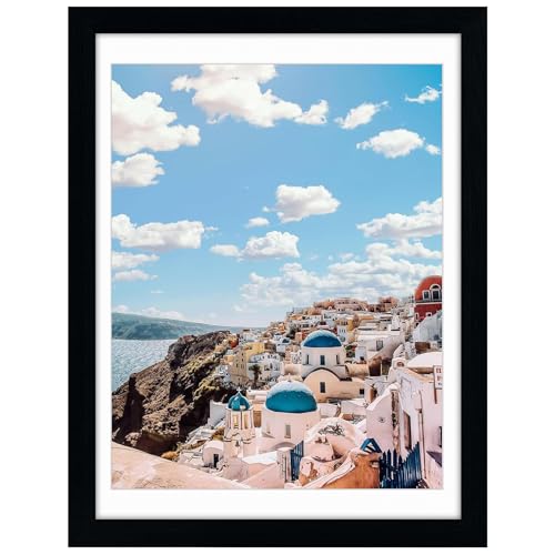 Frametory 12x16 Picture Frame with Mat for 11x14, Black | for 12 by 16 inch Poster Print Diamond Painting Frame, Wall Mounting - color: Black, size: 12X16 - 11X14