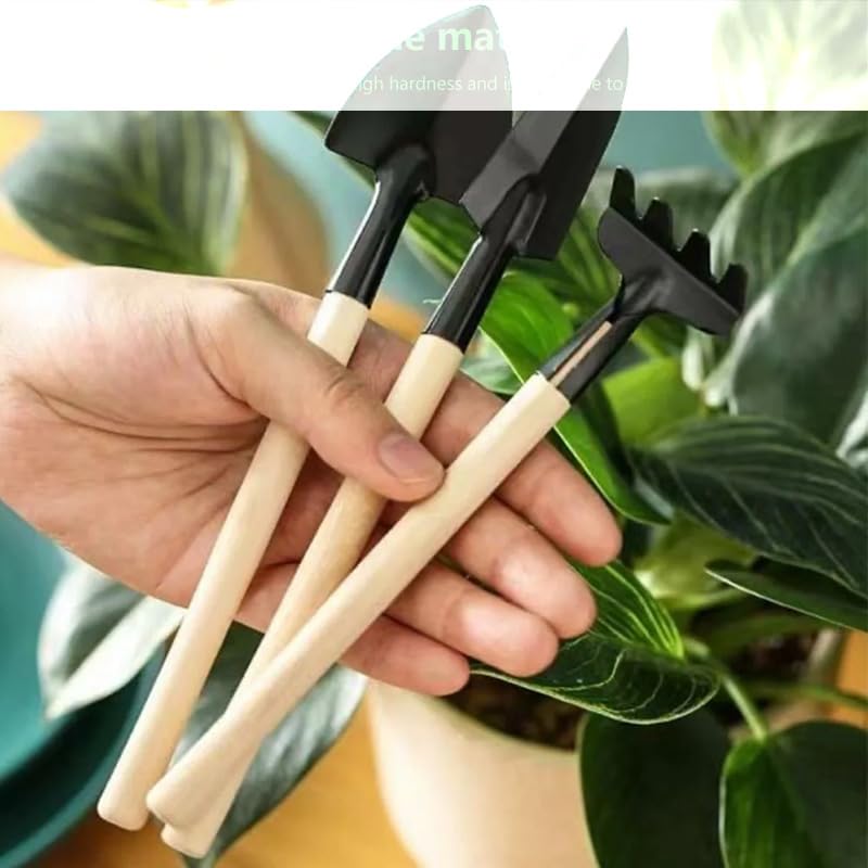 Garden Tools Set 9 Piece, Mini Succulent Tools Set Garden Flower Plants Transplanting Supplies for Indoor Outdoor