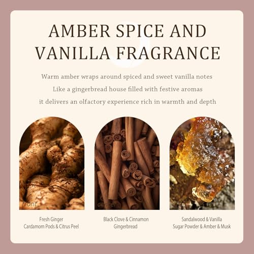 Winter Candle Gift Set for Women (2-Pack) - Gourmand, Fruity & Sweet Scented Soy Wax Candles, Clean Burning, Eco-Friendly, Cozy Home Decor Gift (8.8 oz Each) (Joyride Set No. 02)