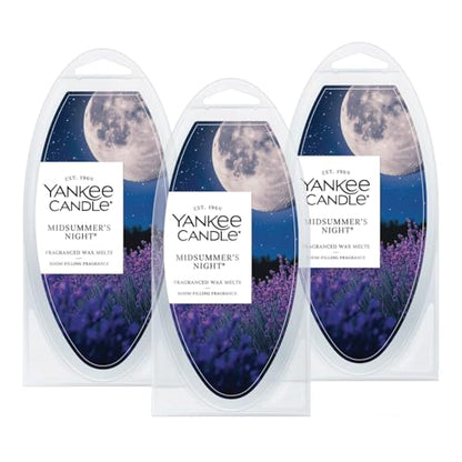 Yankee Candle Midsummer's Night Wax Melts, Pack of 18, Suitable for All Wax Warmers - color: MidSummer's Night