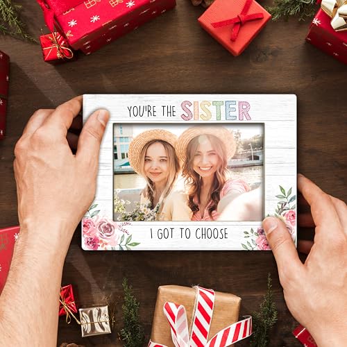 YSTEP Sister Gifts, Cousin & Best Friend Frames, Wood 4x6 Picture Frames for Desk Display - B04 - style: Style 3