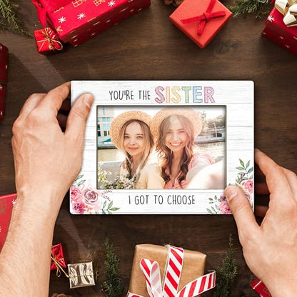YSTEP Sister Gifts, Cousin & Best Friend Frames, Wood 4x6 Picture Frames for Desk Display - B04 - style: Style 3