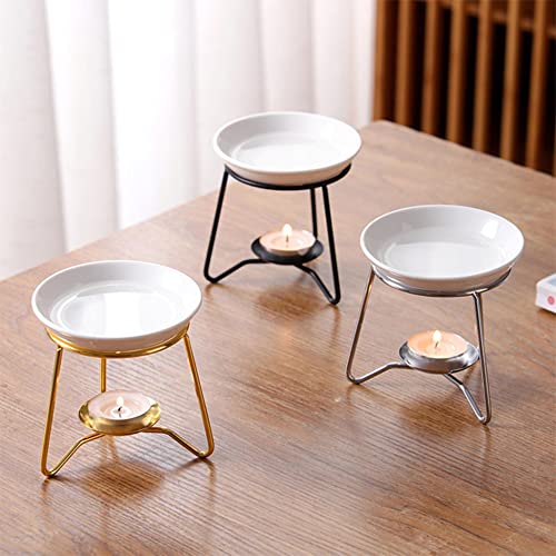 Wax Warmer Replacement Dish and Ceramic Oil Burnerwith Candle Warmer Plate - Wax Melter-(2 Pcs,4 in)