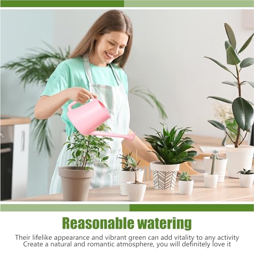 ZXJ Plant Watering Cans for Indoor and Outdoor Home Garden Plants - with Long Spout - Light Green - 1/2 Gallon - color: Light Green