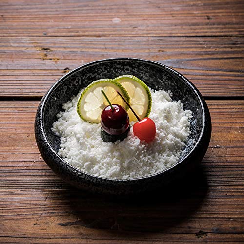 Uaral Japanese Plates Serving Dishes,Salad Bowl Set,Dessert Plate,Appetizer Plate Set of 4,5.5 inch(Black Speckled) - color: Black Speckle