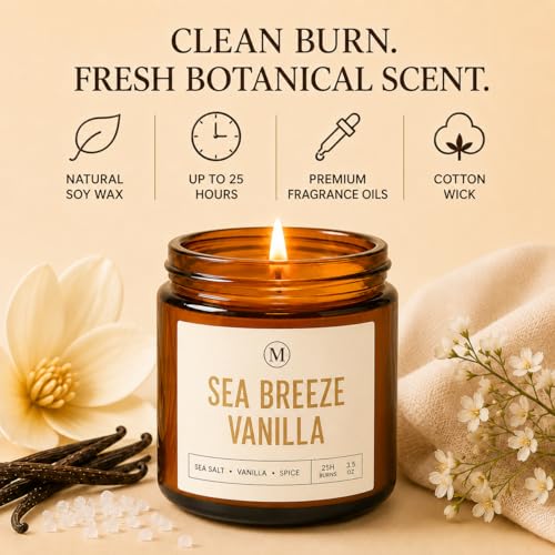 Candles for Home Scented, Aromatherapy Candle Gifts Sets for Women, 6 Pack 3.5oz Soy Wax Long Lasting Jar Candles Gift for Birthday Mother's Thanksgiving Day Present - color: Coconut Vanilla