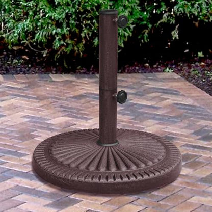 66-lb Weather Resistant Umbrella Base in Bronze Resin Finish