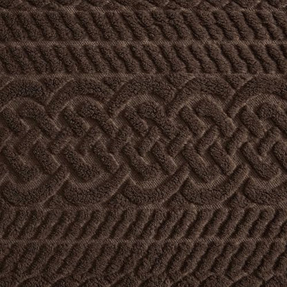 Nautica - Sherpa Throw Blanket, 50" x 60", Reversible & Soft Blanket for Couch or Bed, Cozy Bedding for Year Round (Declan Brown) - color: Declan Brown