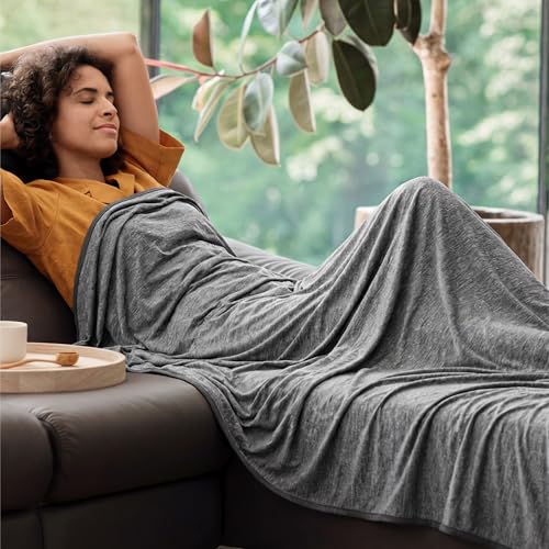 Bedsure Summer Cooling Blanket King Size, Lightweight Cold Sheet Blanket for Sleeping, Ice Cool Thin Bed Arc-Chill Cooling Bedding for Hot Sleepers Night Sweats with Rayon Derived from Bamboo, 108x90 | Hot Sleepers, Night Sweats, Cold Bed Sheet, Rayon Der