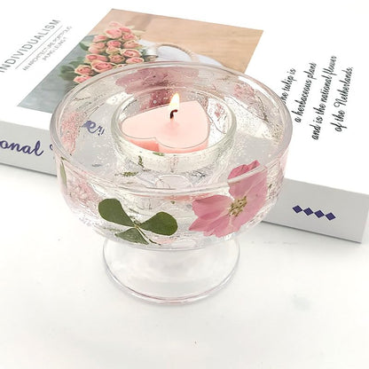 4 Pcs Clear Glass Tealight Candle Holders - Small Votive Candle Jars for Wedding Centerpieces Reception Table Decor Party Dinner