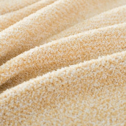 Carriediosa Heather Throw Blanket 60x80, 400GSM Ultra Soft Microfiber | Yolk Yellow, Fuzzy Fluffy Cozy Plush Knit Knitted Throws, Lightweight Cute Preppy Fall Blankets for Couch, Bed - color: Heather - Yolk Yellow, size: 60" X 80"