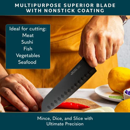 Home Hero 22 Pcs Bartender Kit + 2 Pcs Santoku Knife
