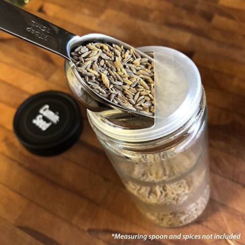 4" Glass Spice Jars 4 fluid ounces- 6 Pack - size: 4oz Jars