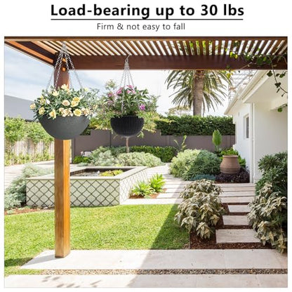garini 3 Pack, 23 Inch Hanging Baskets Chain, Hanging Chains with Hooks Flower Pot Chain Replacement Plant Hangers for Planters, Bird Feeders and Lanterns(Silver)… - color: Silver, size: 3P