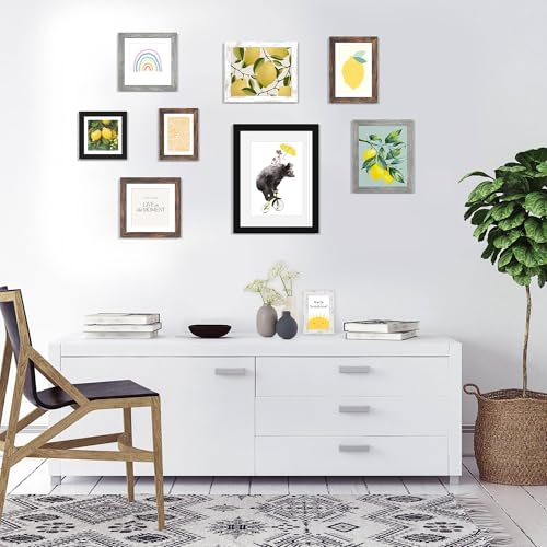 Hongkee 3.5x5 Picture Frame with Real Glass Wood Frame(Rustic Brown, 1 Pack) - color: Rustic Brown, size: 3.5X5 in