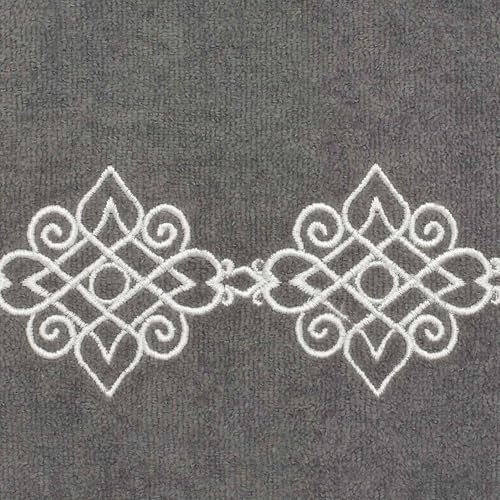 Avanti Linens Riverview Hand Towel, Nickel,038122NKL - color: Nickel, size: Hand Towel