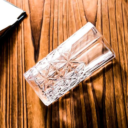 Highball Glasses - Water Glasses Set of 6-14 Ounce Collins Tall Beverage Cups Glassware for Drinks, Coctail, Water, Beer, Soda - style: Style E