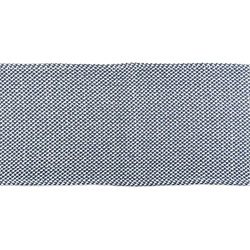 DII Woven Basics Collection 100% Cotton Knit Table Runner, 15x108, French Blue - color: French Blue, size: 15x108"