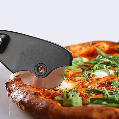 Kitchen Tools and Gadgets Set 5 Pieces, Cooking Essentials, Black | Essential Cooking Tools, Fruit/Vegetable Peeler, Grater, Bottle Opener, Pizza Cutter, Garlic/Ginger Grinder - color: Classical Black 5pcs