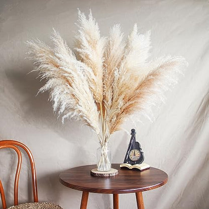 10 Stems 30" inch Dried Pampas Grass Decor Tall, Large Pompas Grass, Boho Neutral Home Decor Bouquet, Fluffy Pampass Grass for Floor Vase Wedding Floral Arrangements Wall Farmhouse Table Decor